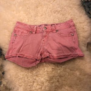 Miss Me shorts. Pink. Size 27.